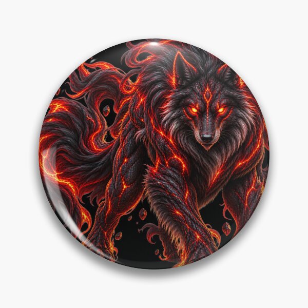 Item preview, Dark Flame Wolf – Inferno Spirit Streetwear designed and sold by Origamoart.