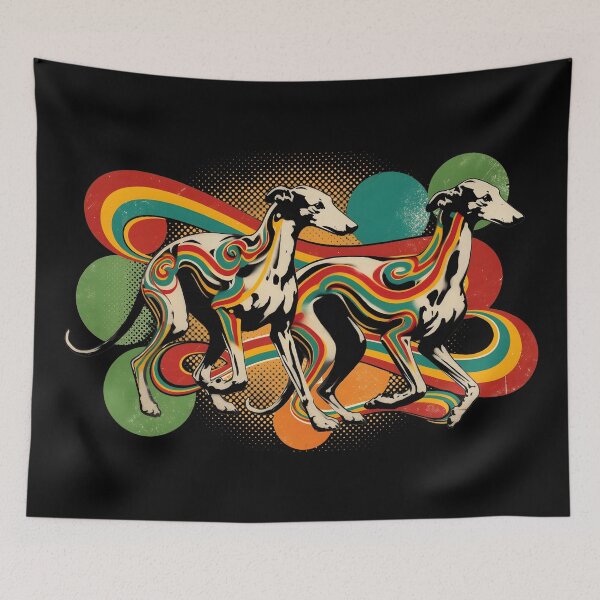 Item preview, GALOGO - Street Variations - Two Galgos Street Art No. 2 - Special Edition 1 designed and sold by GALOGO – Art for Sighthounds & Animal Welfare.
