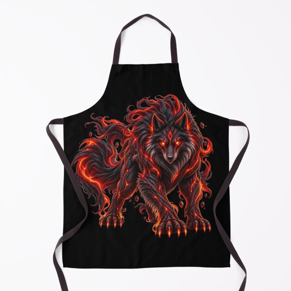 Item preview, Dark Flame Wolf – Inferno Spirit Streetwear designed and sold by Origamoart.