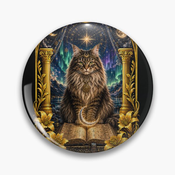 Item preview, The High Priestess Cat Tarot Card designed and sold by thirtyonestars.