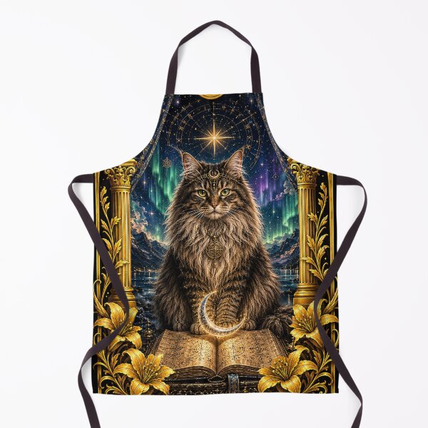 Item preview, The High Priestess Cat Tarot Card designed and sold by thirtyonestars.