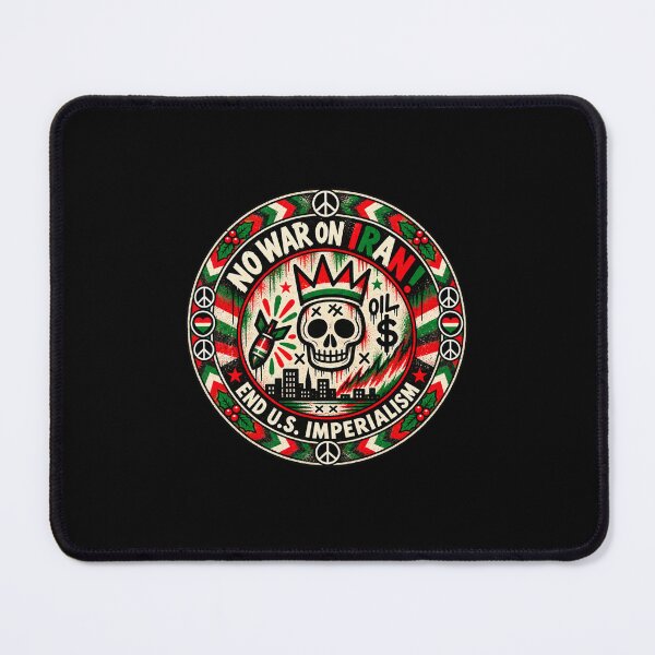 Item preview, No War on Iran! End U.S. Imperialism (Christmas Version) designed and sold by DIRTYDUNNZ.