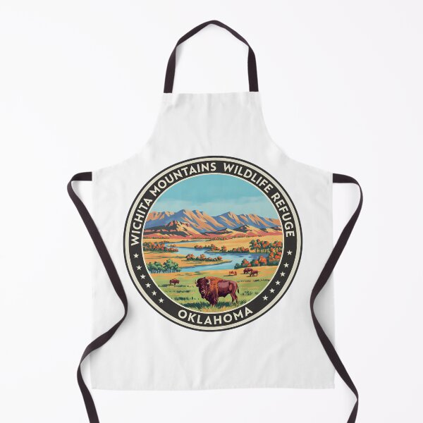 Item preview, Wichita Mountains Wildlife Refuge Oklahoma - Scenic Nature Travel Poster USA designed and sold by inkNext.