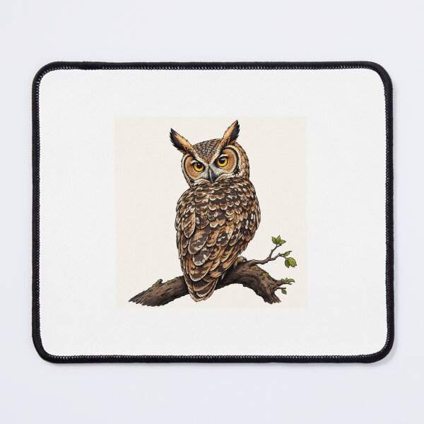 Item preview, Whimsical Owl Looking Back designed and sold by Pawzenix.