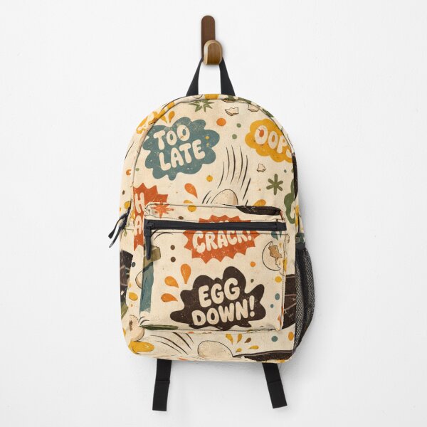 Item preview, Egg Disaster – Funny Retro Kitchen Pattern designed and sold by Golden Era Studio.