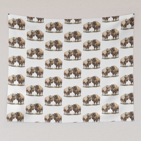 Item preview, Cowboy Bison Wedding Couple designed and sold by Roy & Tiffany.