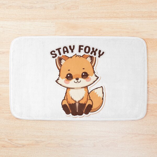 Item preview, Stay Foxy | Cute Kawaii Fox Quote Sticker designed and sold by Tiny-Doodle-Co.