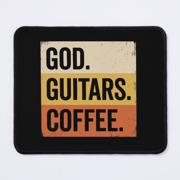 Item preview, God. Guitars. Coffee. Christian Musician Believer Guitarist Coffee Lover designed and sold by Doodleoub.