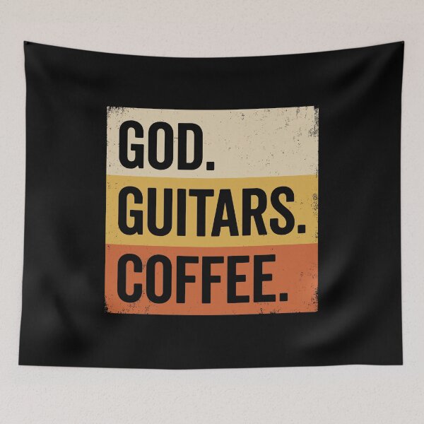 Item preview, God. Guitars. Coffee. Christian Musician Believer Guitarist Coffee Lover designed and sold by Doodleoub.