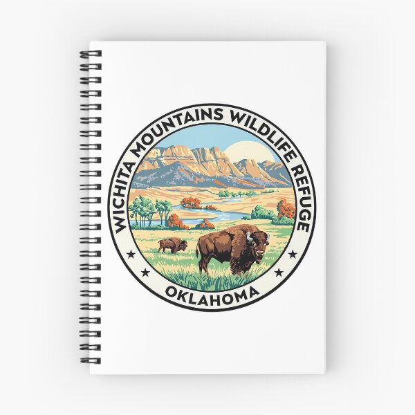 Item preview, Wichita Mountains Wildlife Refuge Oklahoma - Scenic Nature Travel Poster USA designed and sold by inkNext.