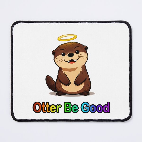 Item preview, Otter Be Good — Cute Angel Otter T-Shirt | Funny Wildlife Pun Tee designed and sold by Canadian Spirit.