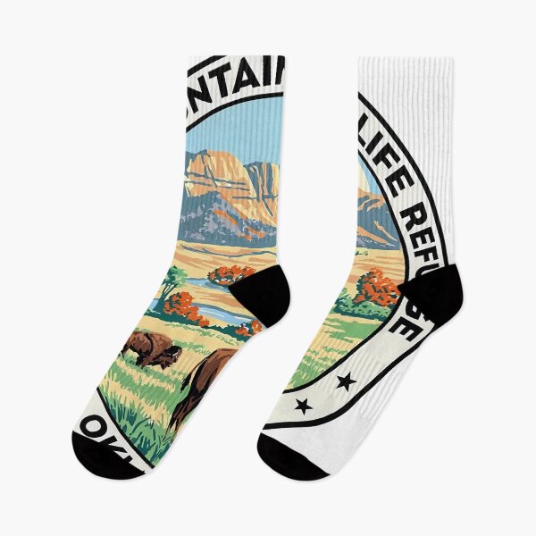 Item preview, Wichita Mountains Wildlife Refuge Oklahoma - Scenic Nature Travel Poster USA designed and sold by inkNext.
