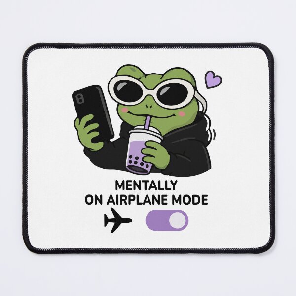 Item preview, Gen Z Frog Boba Kawaii Aesthetic Sunglasses Funny Frog designed and sold by VectorForge Studio.