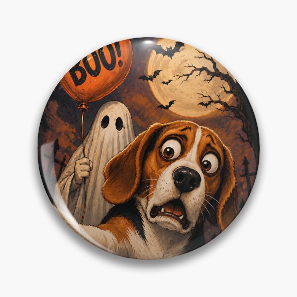 Item preview, Scared Beagle Ghost Halloween Selfie Funny Dog Lover Graphic designed and sold by JerdbordinShop.