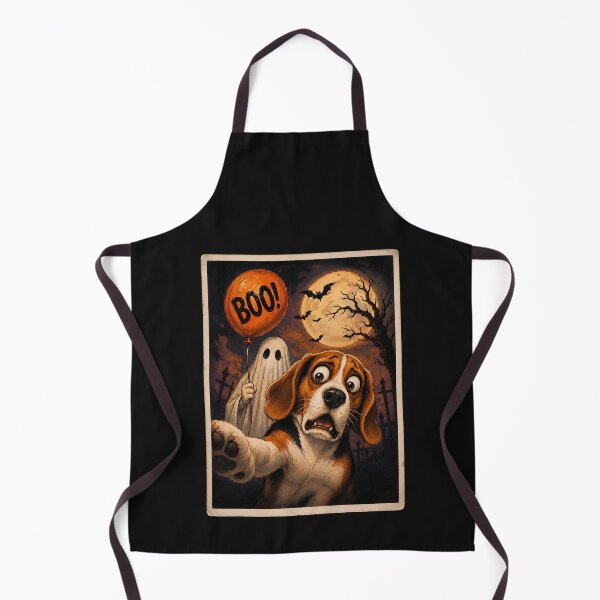 Item preview, Scared Beagle Ghost Halloween Selfie Funny Dog Lover Graphic designed and sold by JerdbordinShop.