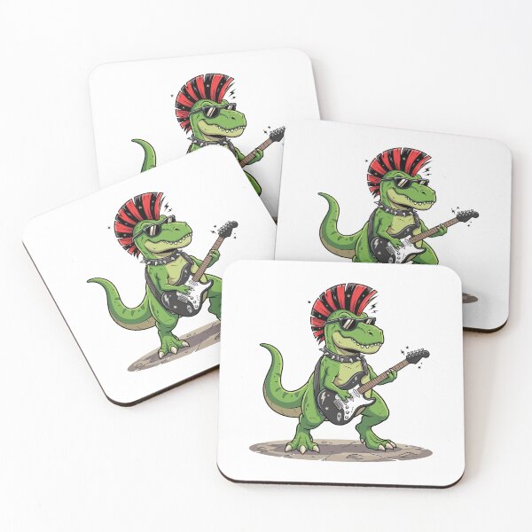 Item preview, Punk Rock Dinosaur Musician Guitar Player designed and sold by Doodleoub.