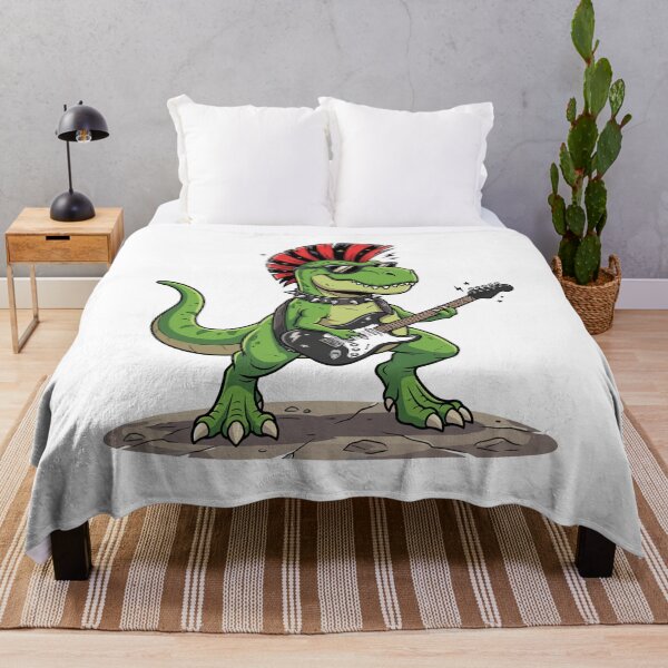 Item preview, Punk Rock Dinosaur Musician Guitar Player designed and sold by Doodleoub.