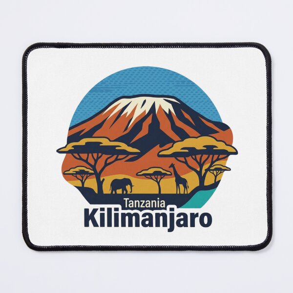 Item preview, Kilimanjaro Snow Peak Bold Retro Graphic Travel Art designed and sold by Inkworksbyshery.