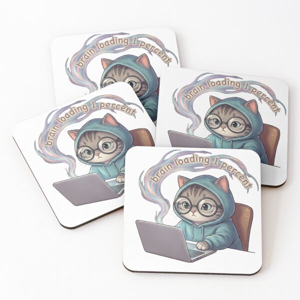 Item preview, Brain Loading 1% Cute Gamer Cat Student designed and sold by Nakrisa.