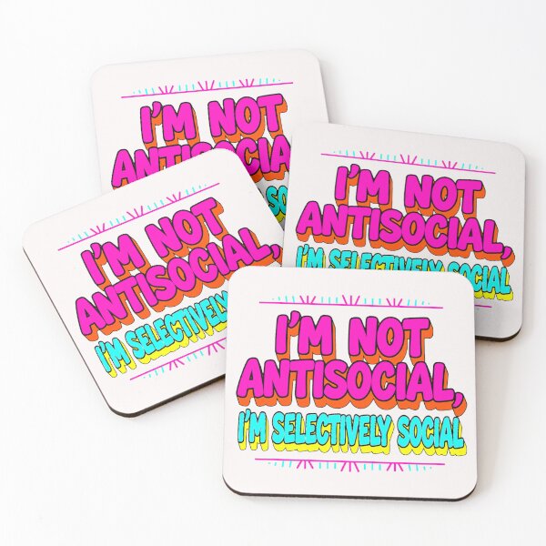 Item preview, I'm not Antisocial designed and sold by Helios Be. Lavsh.