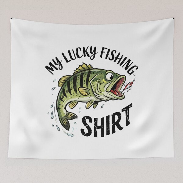 Item preview, My Lucky Fishing Shirt Angler Fisherman Hobbyist designed and sold by Doodleoub.