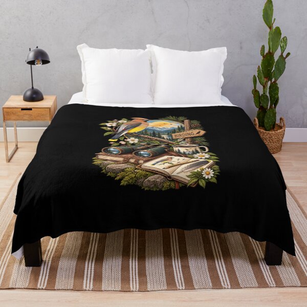 Item preview, Birding Vintage Nature Bird Watching Art designed and sold by JKDJ.