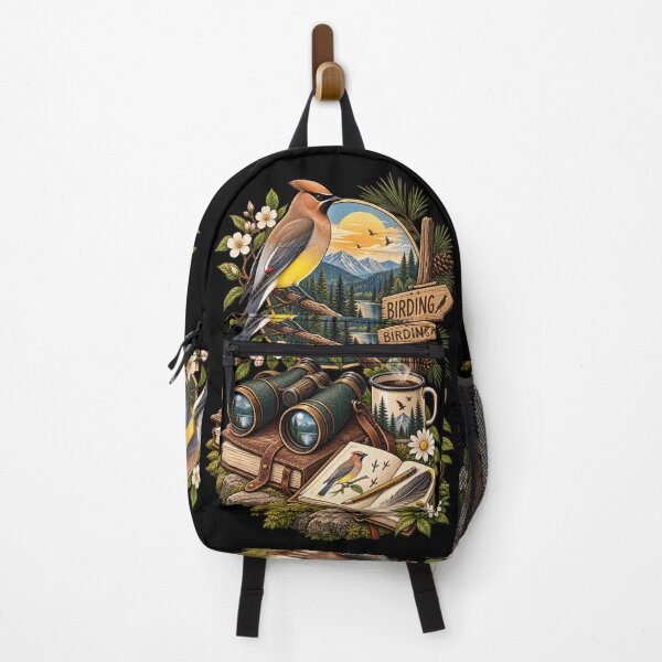 Item preview, Birding Vintage Nature Bird Watching Art designed and sold by JKDJ.