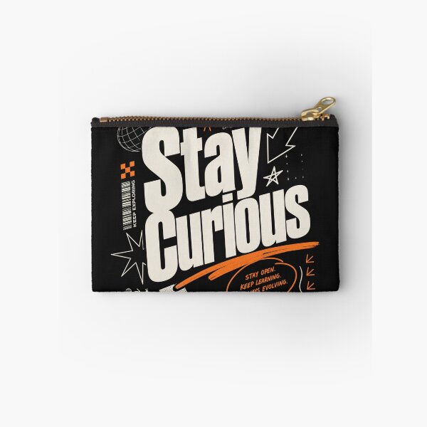 Item preview, Stay Curious | Minimalist Inspirational Typography T-Shirt designed and sold by rushaib.