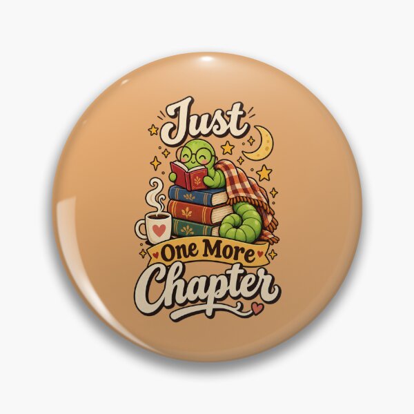 Item preview, Just One More Chapter – Cute Bookworm Reading Lover Design designed and sold by BankshopTH.