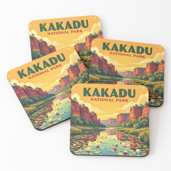 Item preview, Kakadu National Park, Australia: Vintage-Style Painterly Travel Poster designed and sold by LSVart.