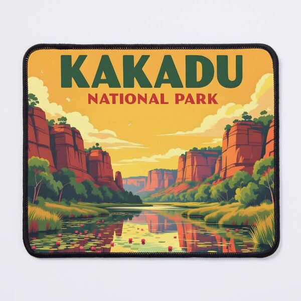 Item preview, Kakadu National Park, Australia: Vintage-Style Painterly Travel Poster designed and sold by LSVart.