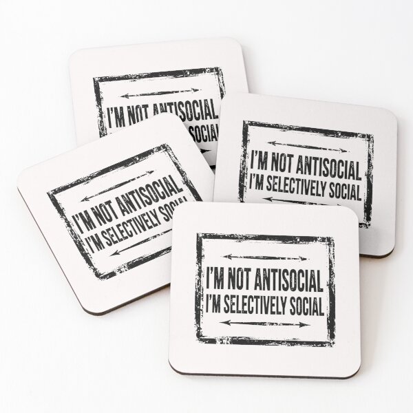 Item preview, I'm not Antisocial #1 designed and sold by Helios Be. Lavsh.