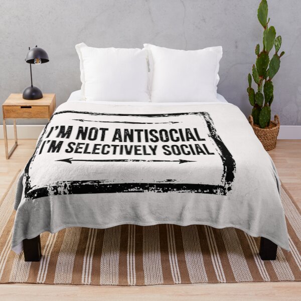 Item preview, I'm not Antisocial #1 designed and sold by Helios Be. Lavsh.