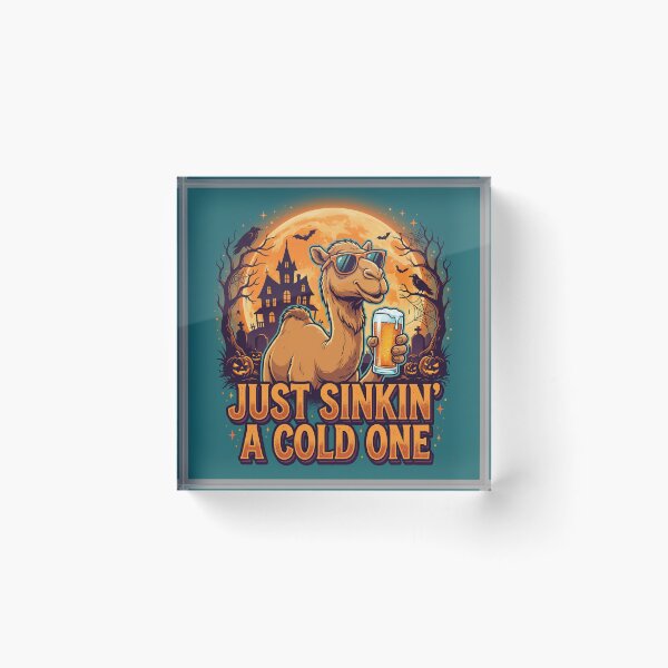 Item preview, Halloween Beer Camel – Funny Just Sinkin' a Cold One Design– Funny Beer T-Shirt Apperal designed and sold by Grang Art Artistic Designs.