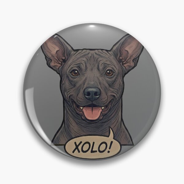 Item preview, Retro Vintage Comic Xolo Dog Art – Cute Xoloitzcuintli designed and sold by Pfotenfaden.