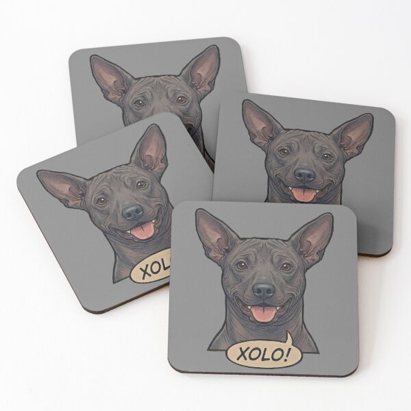 Item preview, Retro Vintage Comic Xolo Dog Art – Cute Xoloitzcuintli designed and sold by Pfotenfaden.