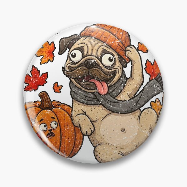 Item preview, Funny Pug Autumn Fall Pumpkin Design designed and sold by IPRINT Clothing.