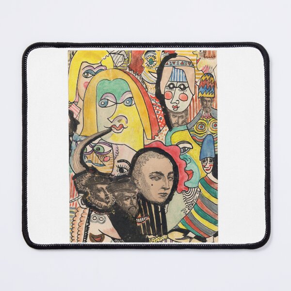 Item preview, Psychedelic Faces Collage | Original 1965 Vintage Mixed Media Art designed and sold by RedHook-Art.