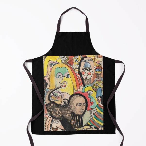 Item preview, Psychedelic Faces Collage | Original 1965 Vintage Mixed Media Art designed and sold by RedHook-Art.