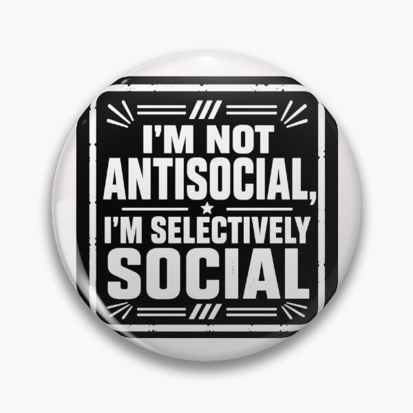 Item preview, I'm not Antisocial #2 designed and sold by Helios Be. Lavsh.