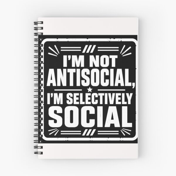 Item preview, I'm not Antisocial #2 designed and sold by Helios Be. Lavsh.