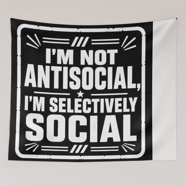 Item preview, I'm not Antisocial #2 designed and sold by Helios Be. Lavsh.