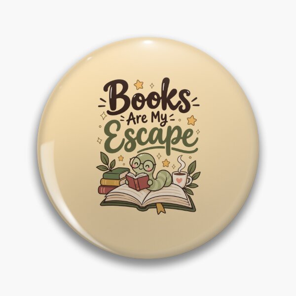 Item preview, Books Are My Escape – Cute Bookworm Book Lover Reading Design designed and sold by BankshopTH.