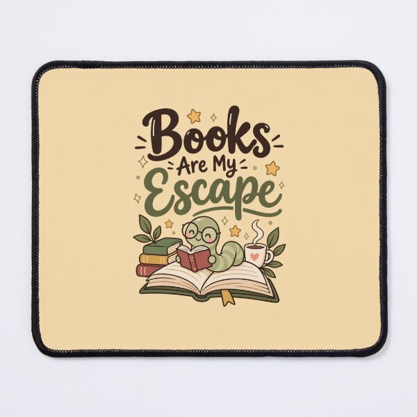 Item preview, Books Are My Escape – Cute Bookworm Book Lover Reading Design designed and sold by BankshopTH.
