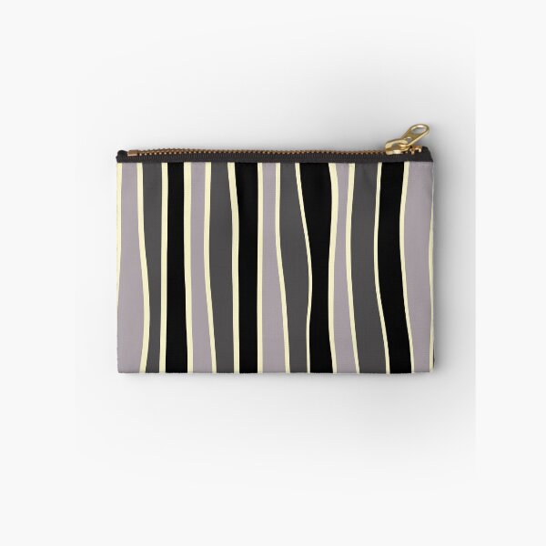 Item preview, Imperfect stripe-Black, gray  and silver  designed and sold by Pattern Petals.