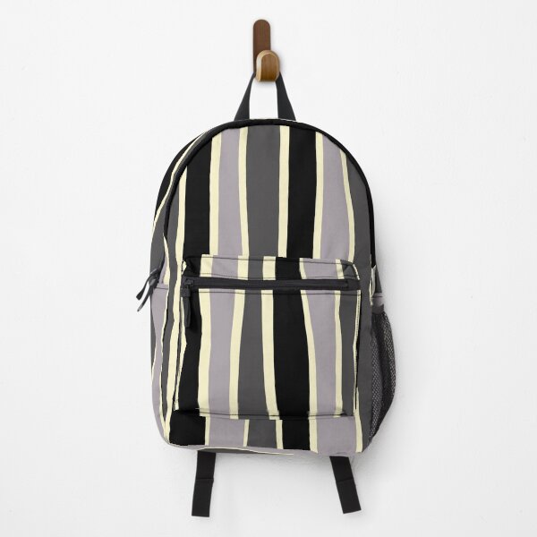 Item preview, Imperfect stripe-Black, gray and silver designed and sold by Pattern Petals.