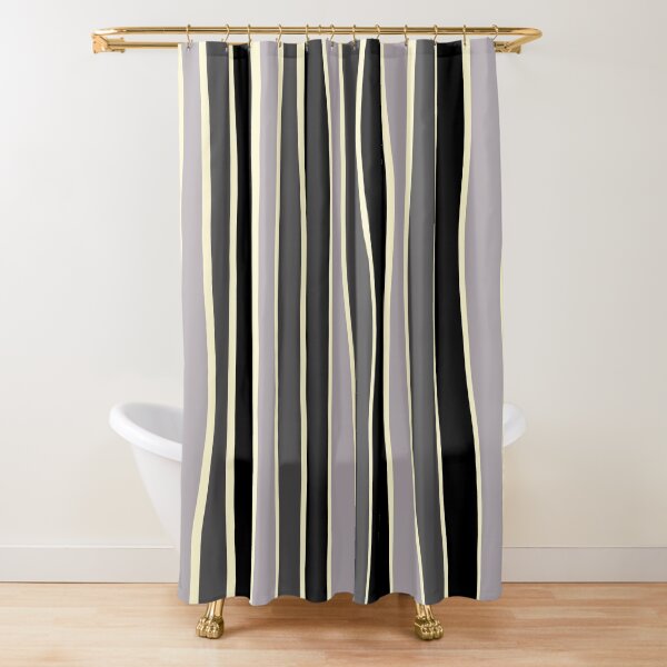 Item preview, Imperfect stripe-Black, gray  and silver  designed and sold by Pattern Petals.