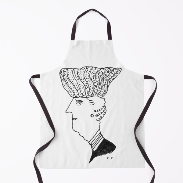 Item preview, Sophisticated Woman in Turban Hat – Vintage Fashion Ink Illustration designed and sold by RedHook-Art.
