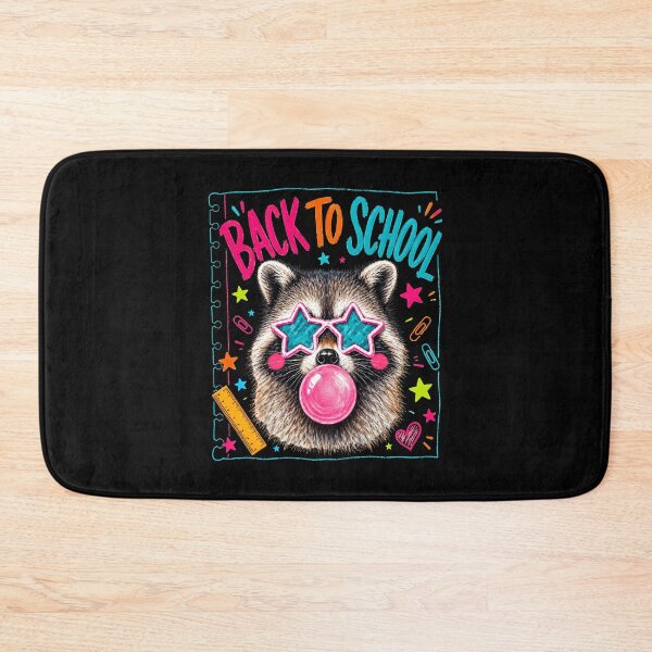 Item preview, Back to School Raccoon Cute Bubble Gum Funny designed and sold by wansilastomi.