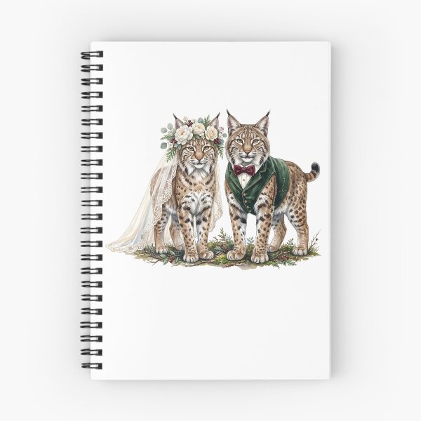 Item preview, Lynx Wedding Couple Art designed and sold by Roy & Tiffany.